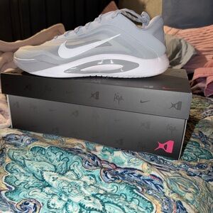 Aja Wilson Nike Light Gray and White